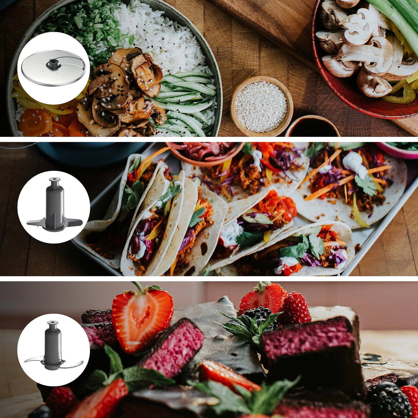 - Kenwood | MultiPro Go FDP22.130GY | Food Processor | Chopping | Slicing -