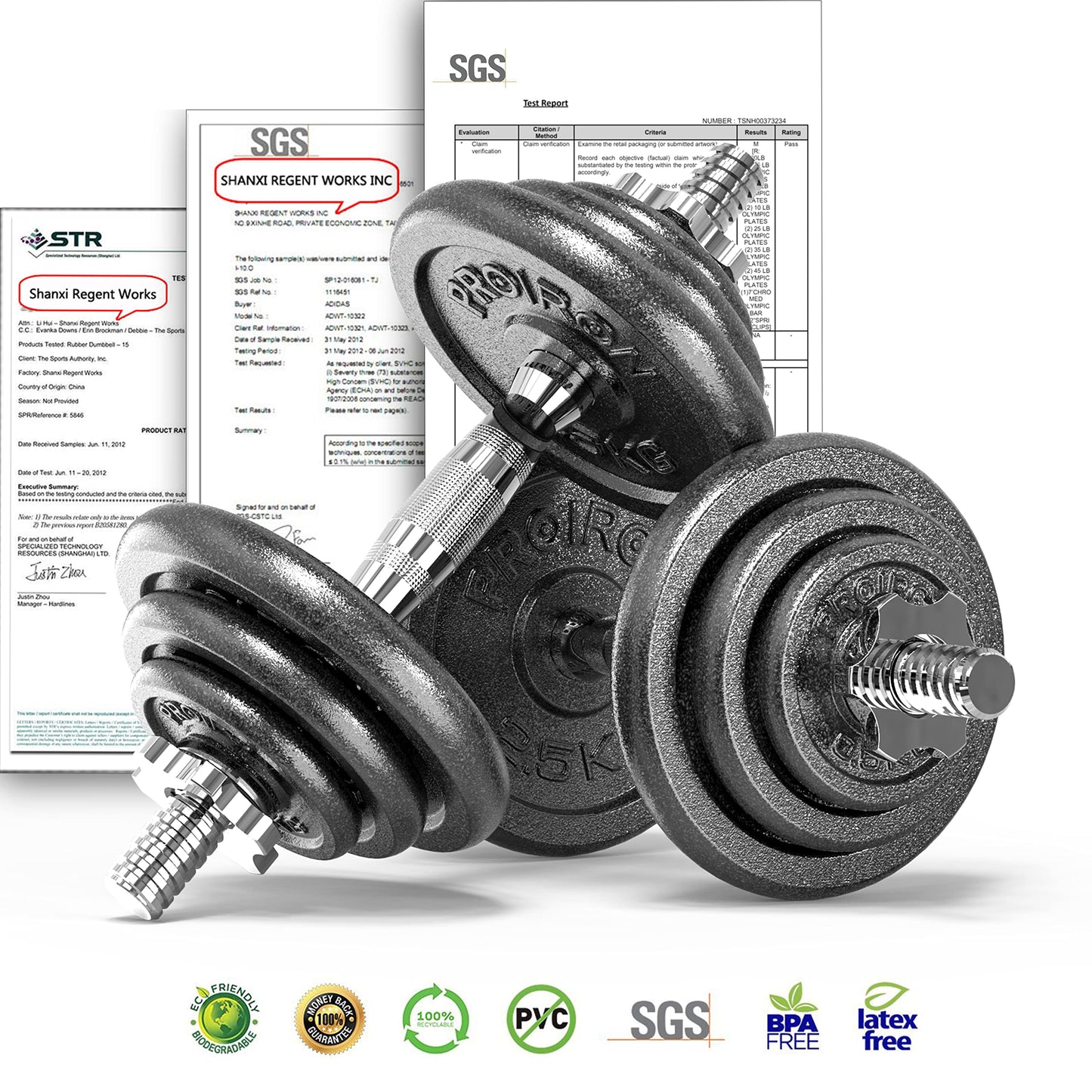 - PROIRON 20kg Cast Iron Adjustable Dumbbell Set | Hand Weight with Solid Dumbbell Handles -