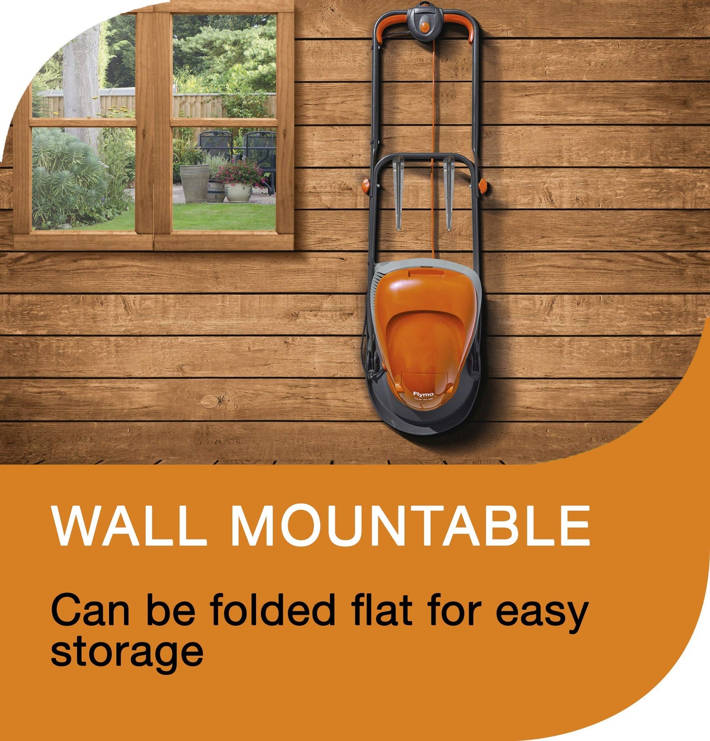 - Flymo Hover Vac 250 Electric Hover Collect Lawn Mower | 1400W | 25cm Cutting Width | 15L Grass Box | Ambidextrous Handles | Folds Flat -