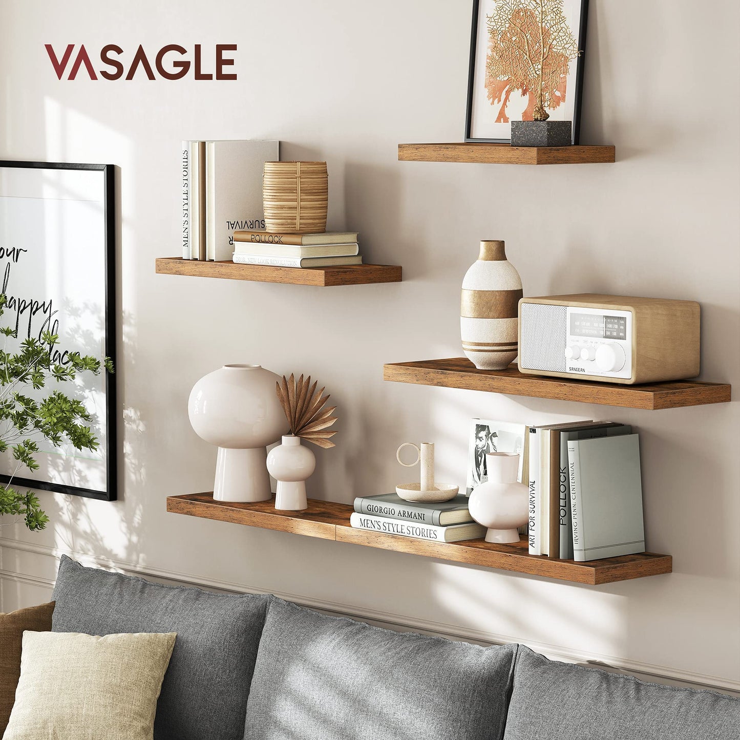 - VASAGLE Wall Shelf, Floating Shelf -