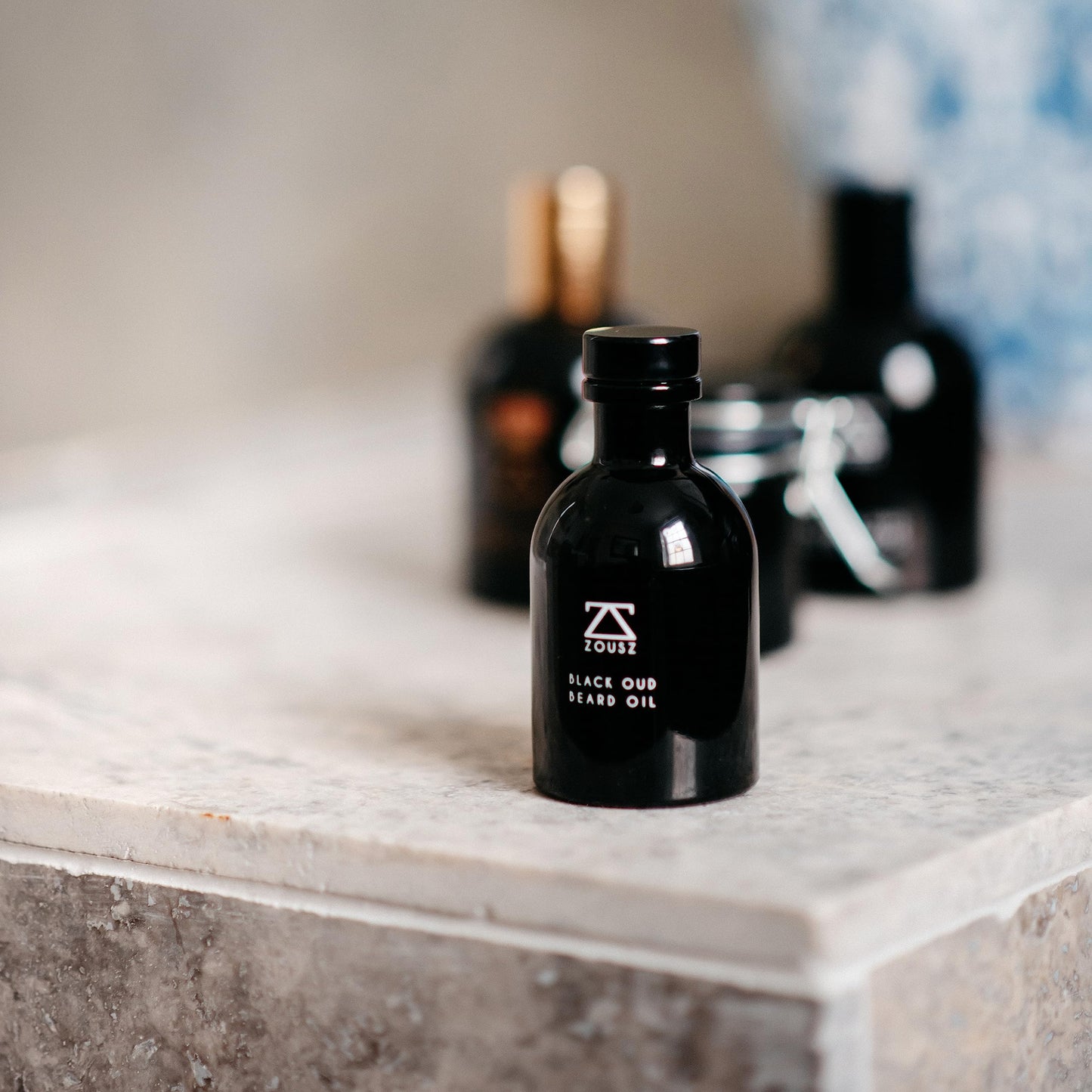 - ZOUSZ Beard Oil For Men - Black Oud & Sandalwood Scent, Beard Growth & Conditioning With Natural & Organic Essential Oils