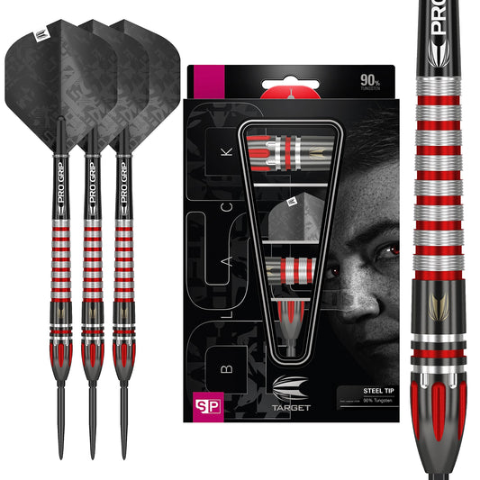 - Target Darts | Nathan Aspinall Black Edition 90% Tungsten Swiss Point Set Steel Tip Darts | 24G | UK -