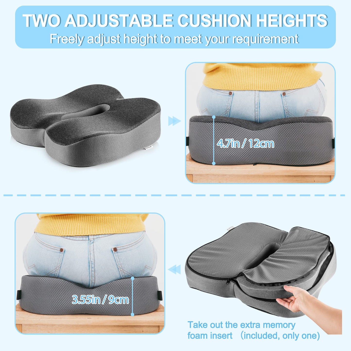 - Elviros Seat Chair Cushion -