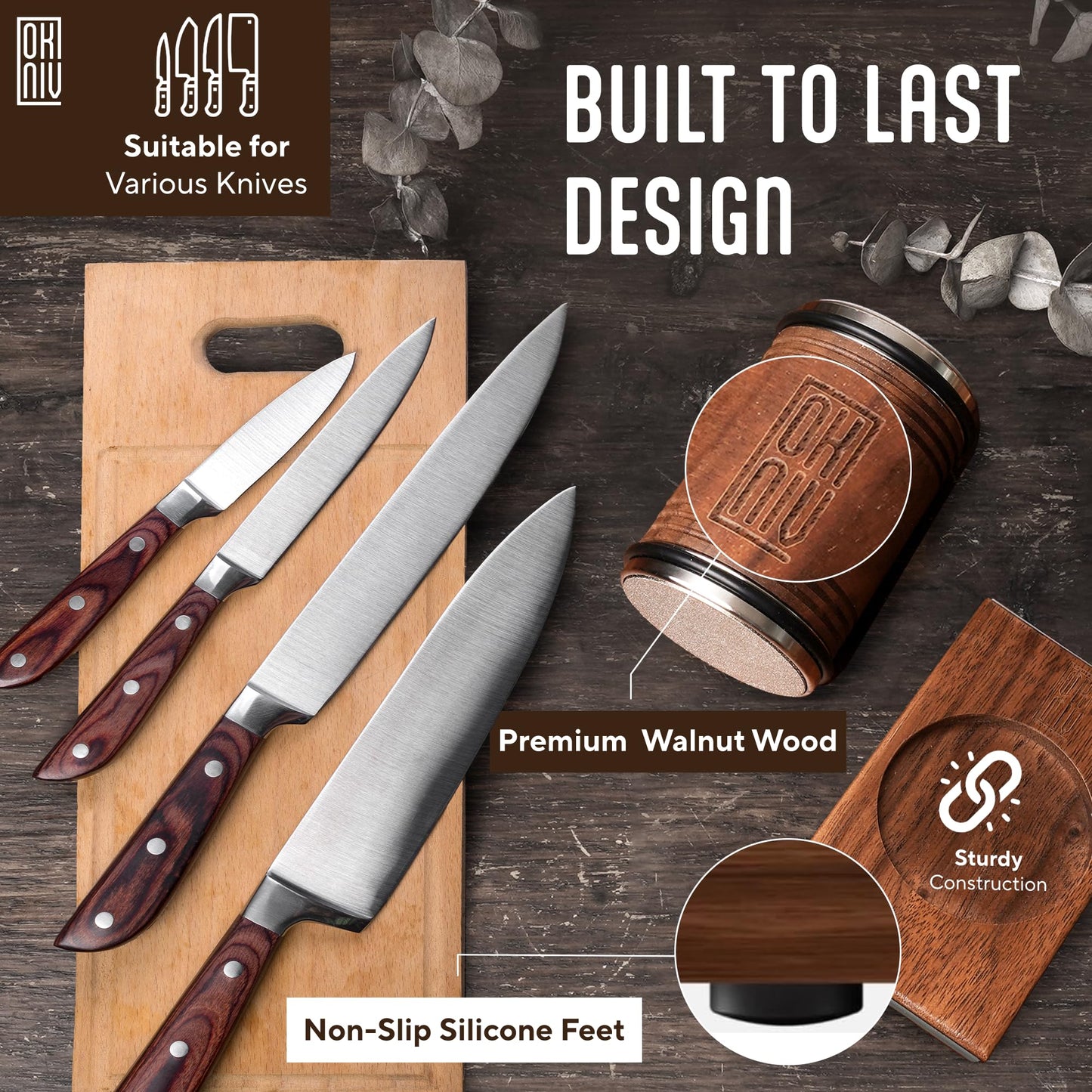 - Okniv Knife Sharpening System | Durable Rolling Knife Sharpener -