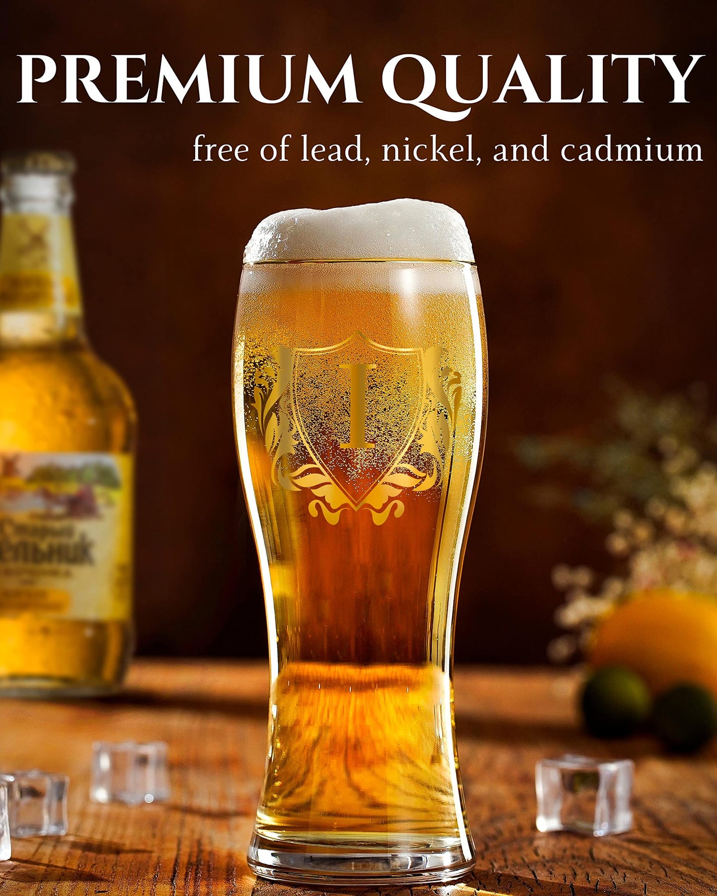 - Onebttl Personalised Beer Glass | Custom Alcohol Gifts for Beer Lovers | For Husband, Dad, Boyfriend -