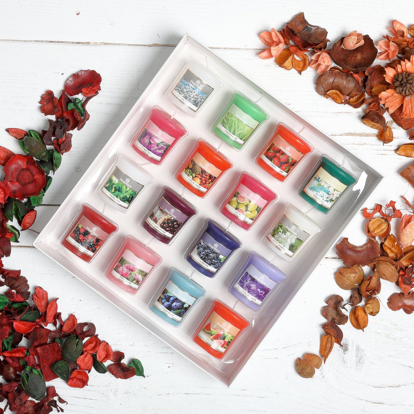 - Glitterbeam Luxury Candle Gift Set | 16 Scented Wax Candles | Scented Candles Gift Set -