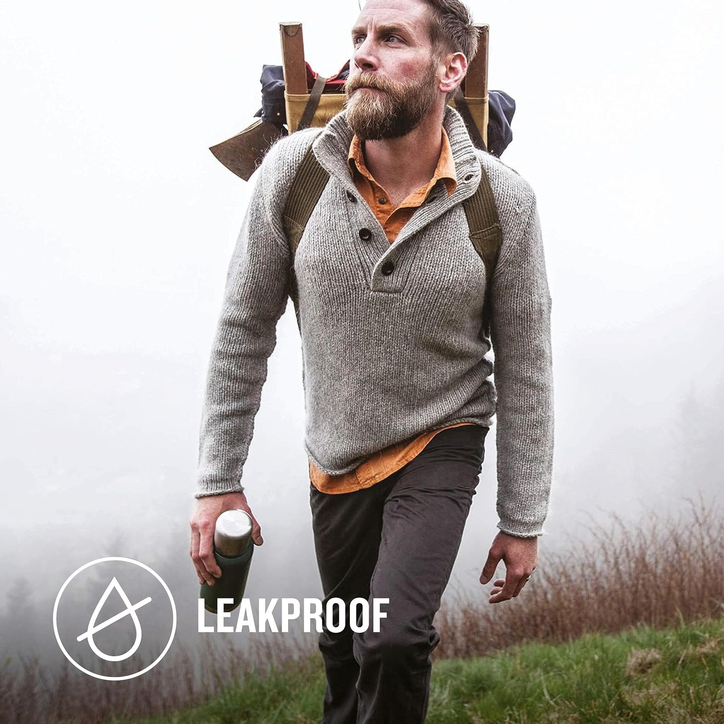 - Stanley Adventure Stainless Steel Thermos Flask | 1L | Keeps Cold or Hot For 24 Hours | Hammertone Green -