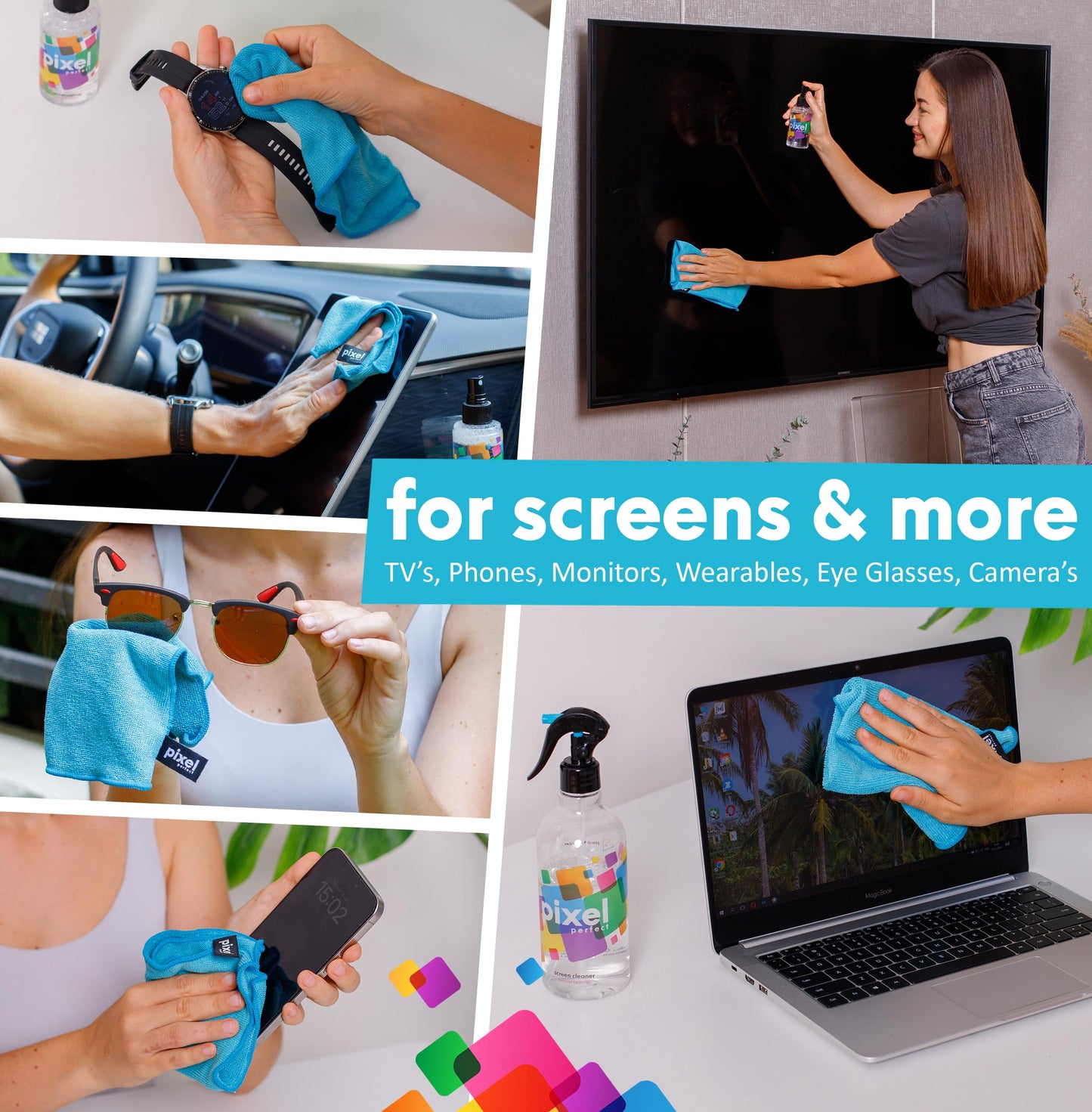 - Pixel Natural Screen Cleaner Spray for TV | Laptops | Computers | Monitors -