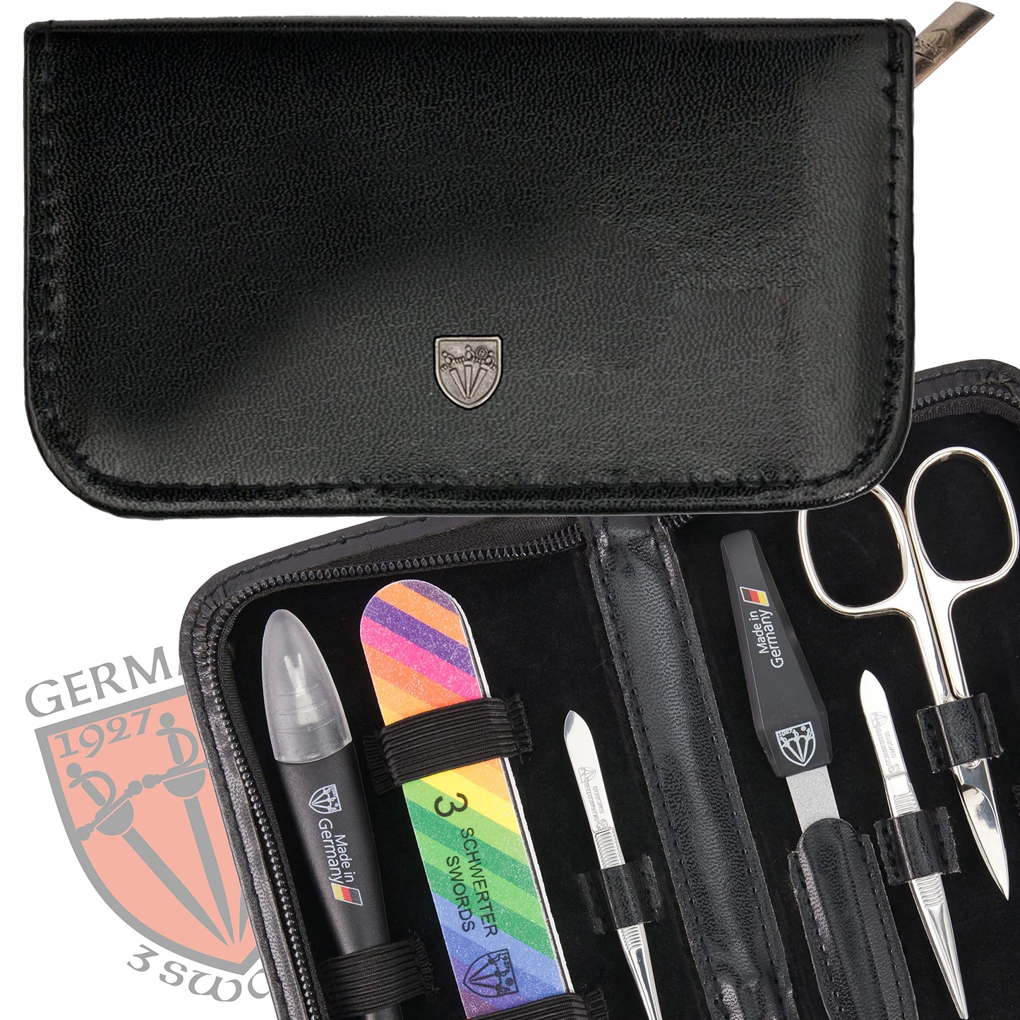 3 Swords Germany 7-Piece MANICURE - NAIL CARE - NAIL SCISSORS - CUTICLE REMOVER set - brand quality since 1927