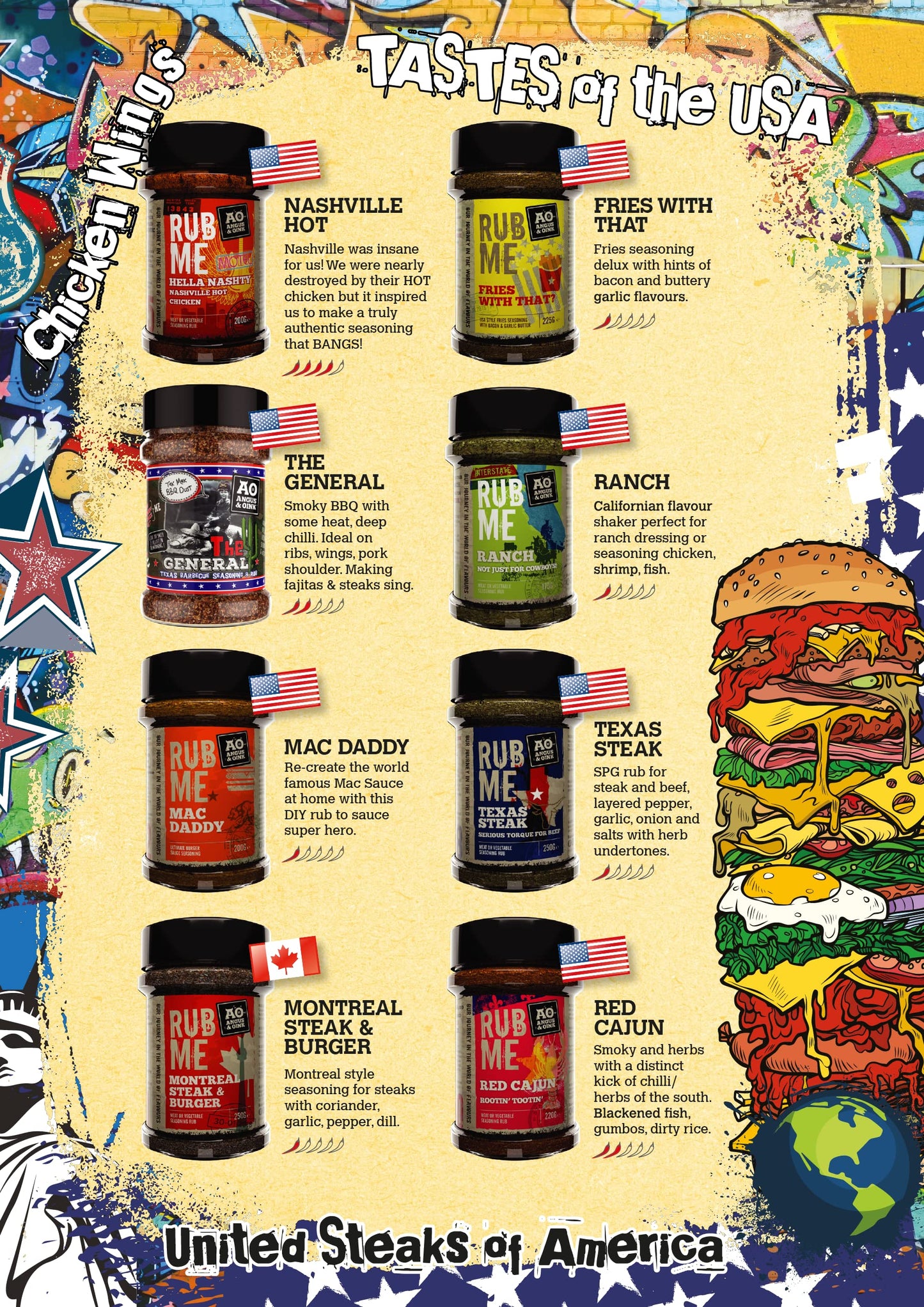 Angus & Oink | Rub Me Texas Steak | BBQ Seasoning | No Preservatives, Thickeners, or Coloring | Great with Steaks | 210g