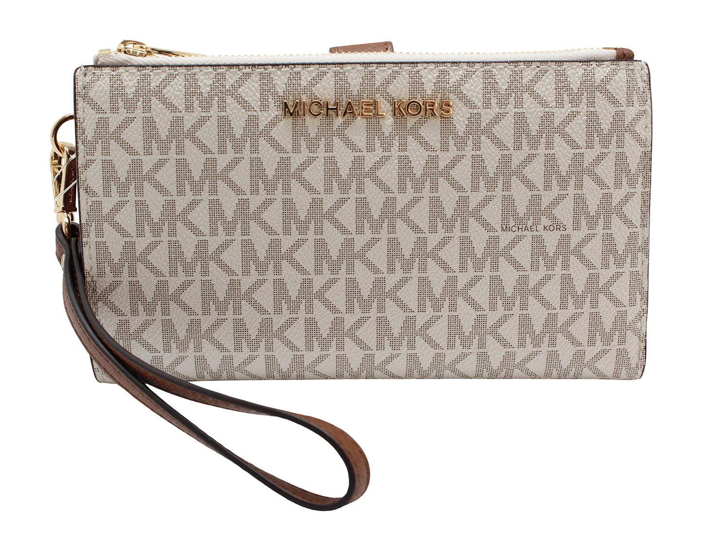 - Michael Kors Jet Set Travel Double Zip Wristlet -