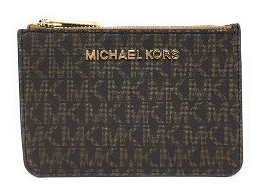 - Michael Kors Jet Set Travel Small Top Zip Coin Pouch with ID Holder -