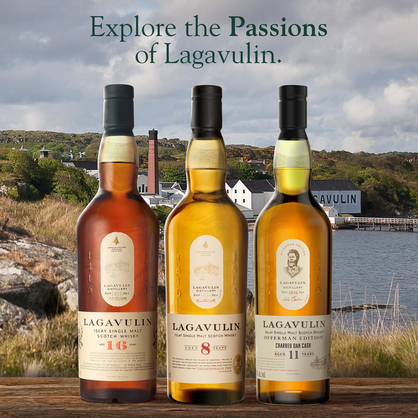 - Lagavulin 16 Year Old Islay Single Malt Scotch Whisky | 43% vol | 70cl | Smoky -