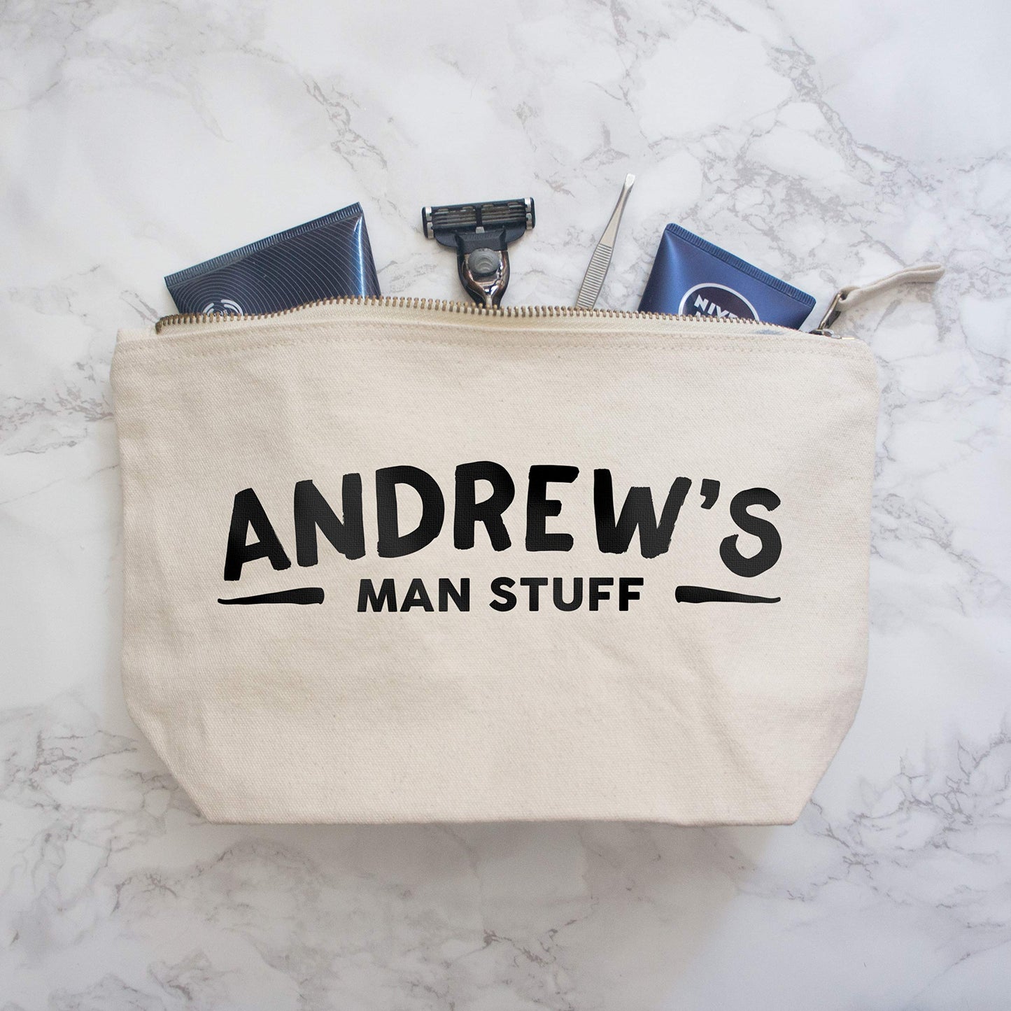 - Men's Wash Bag | Personalised With Name -