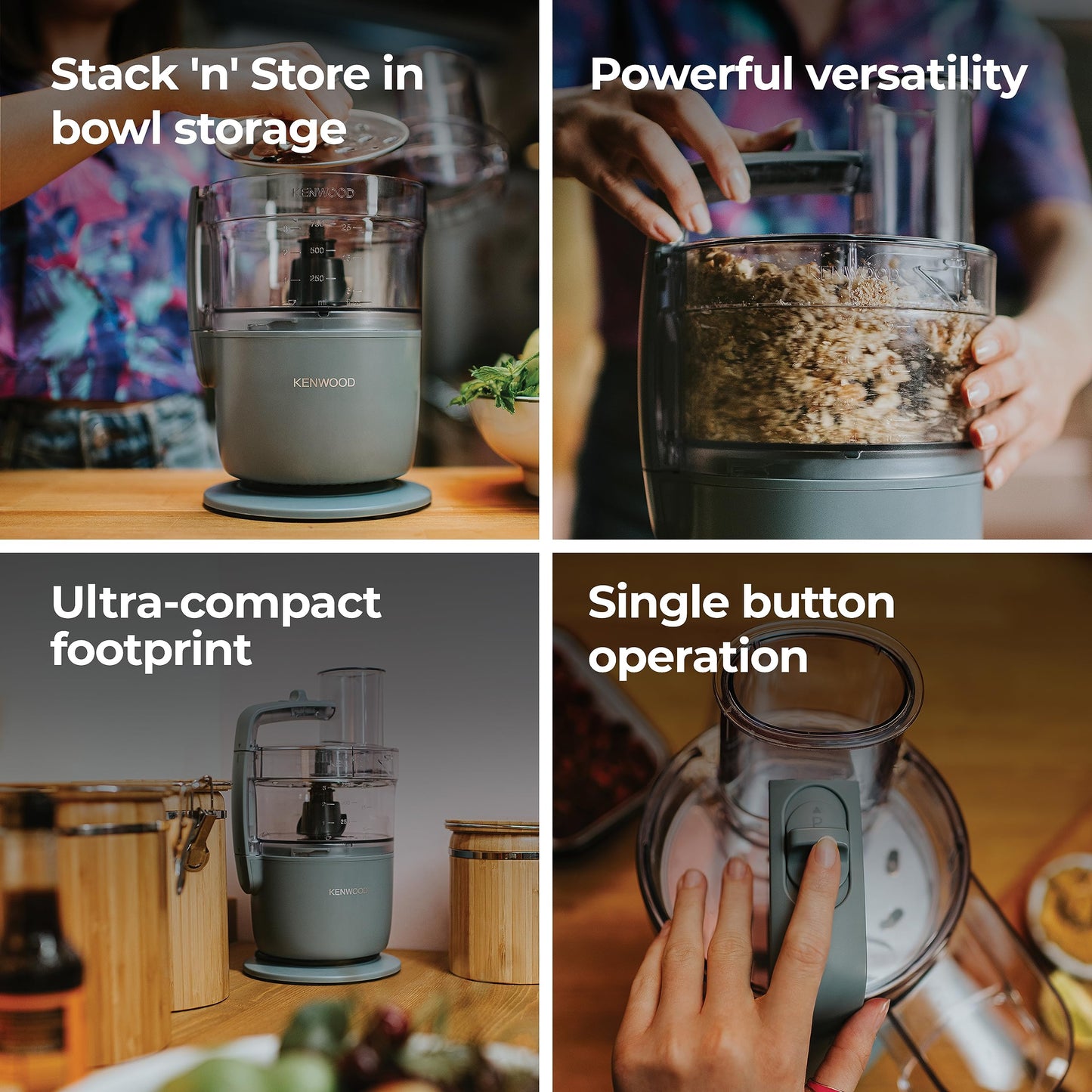 - Kenwood | MultiPro Go FDP22.130GY | Food Processor | Chopping | Slicing -