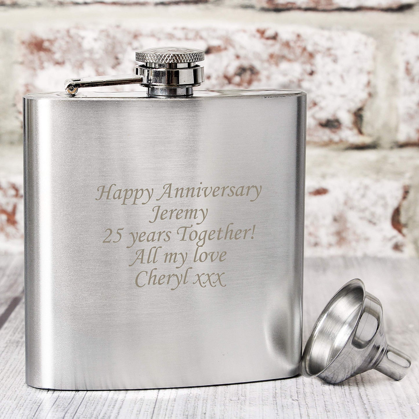 - Laser Engraved Personalised Hip flask | Perfect for a Best Man Or Usher Thank Your Gift -