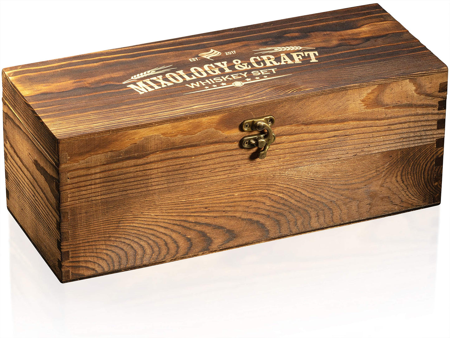 - Whiskey Stones Gift Set for Men | Whiskey Glass and Stones Set with Wooden Box