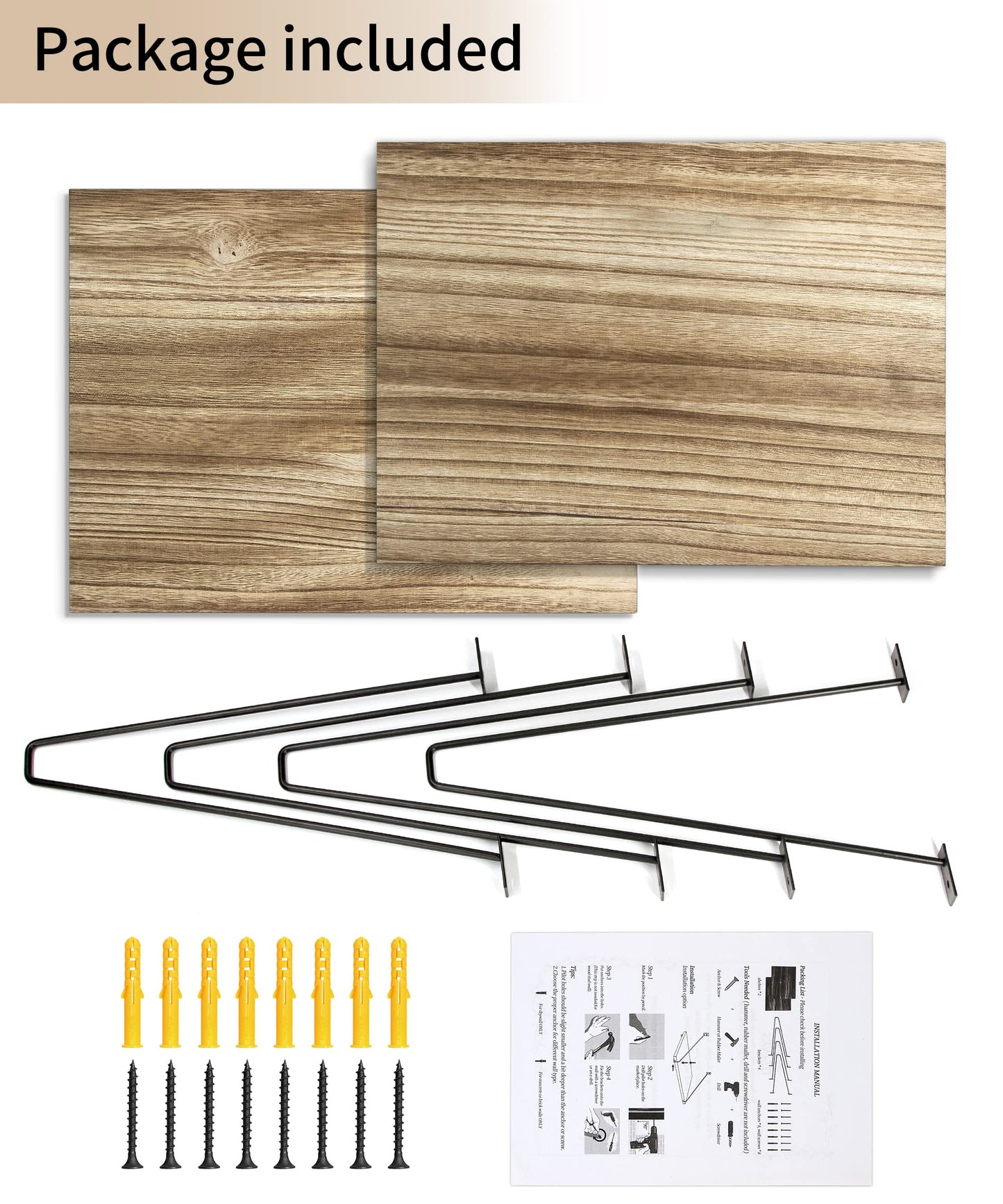 - Petrala Floating Shelves | Set of 2 Hanging Rustic Shelves -