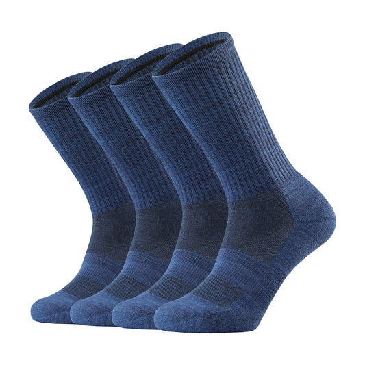 - Ortis Men's Merino | Wool Moisture Wicking | Outdoor Hiking Socks | Pack of 4 -