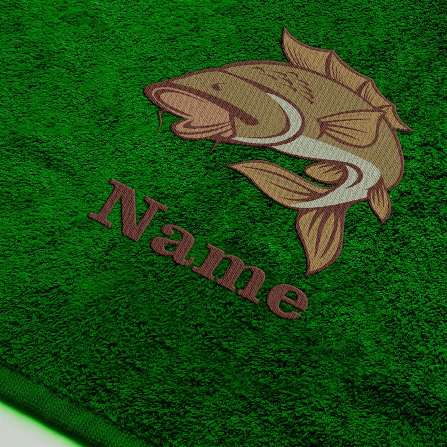 - Fishing Gifts for Men | Personalised Fishing Towel Accessories Gear | Luxury Embroidered 100% Cotton and Microfibre Towels -