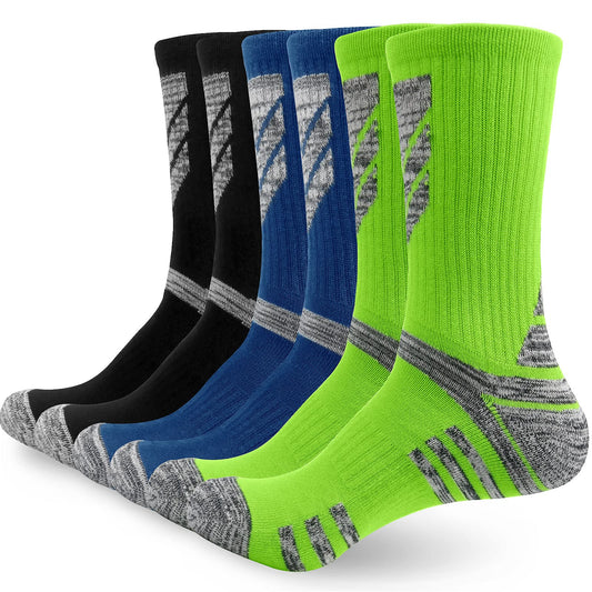 - Srclo | Wicking Breathable Cushion Anti Blister Casual Crew Socks | Multi Performance Hiking Walking -