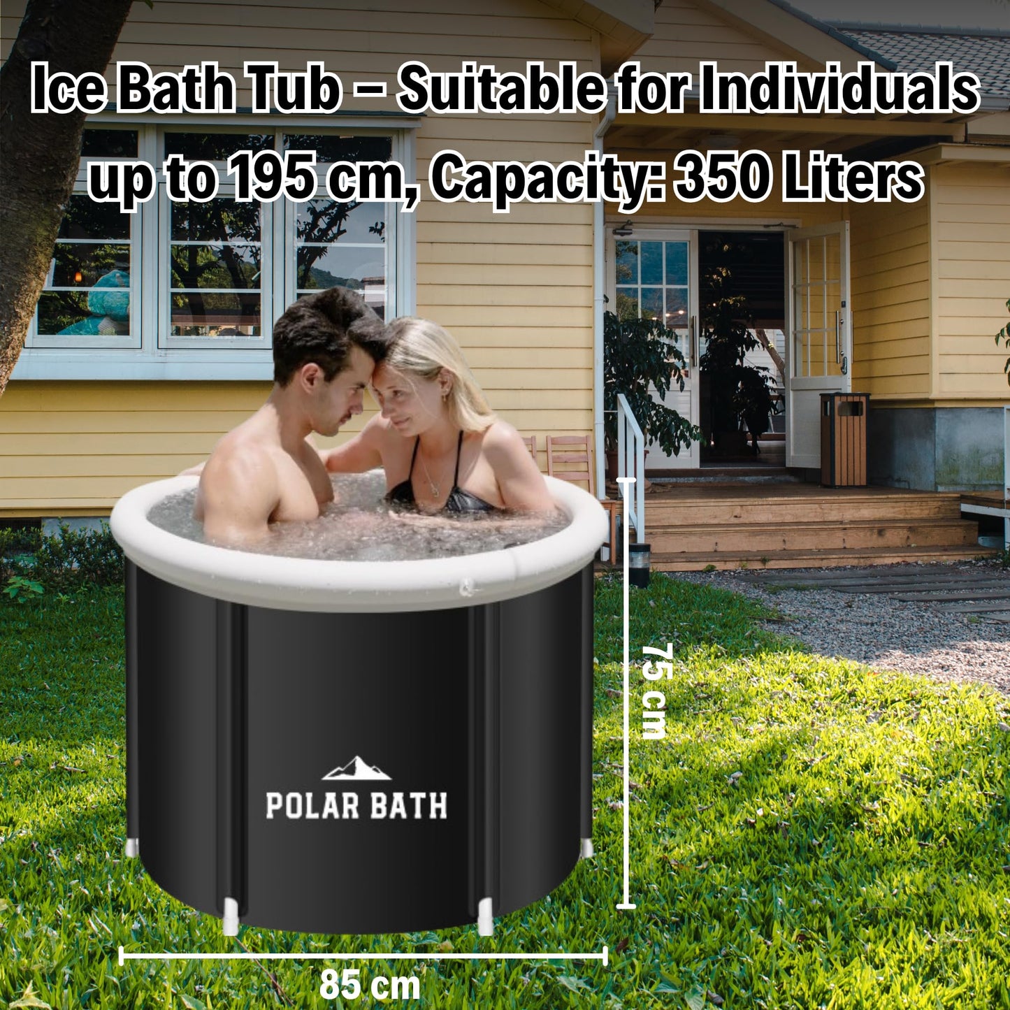 - Polar Bath Ice Bath Tub | Portable Cold Plunge Pool | Cold Water Therapy -