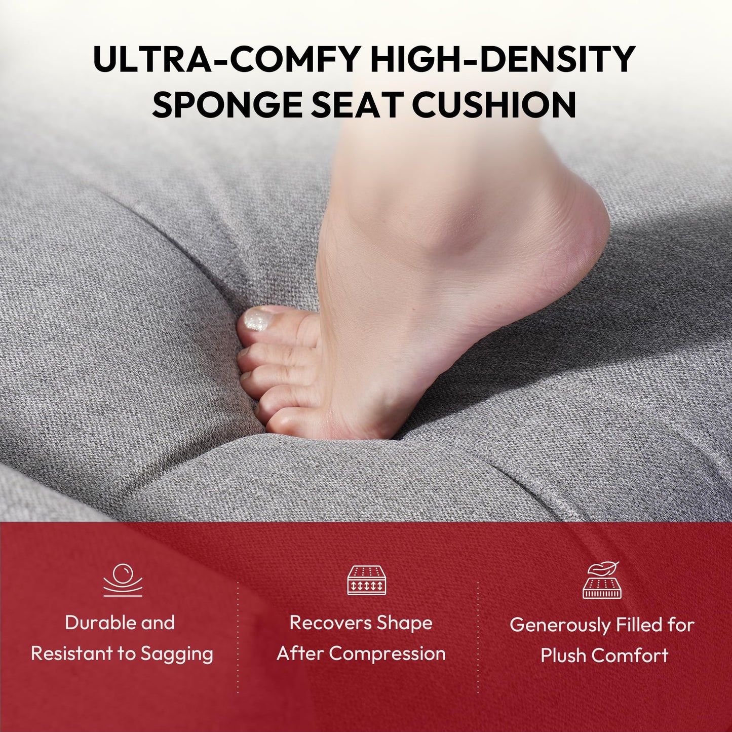 - SANODESK Recliner Chair | Single Padded Seat | Wing Back Reclining Armchair -