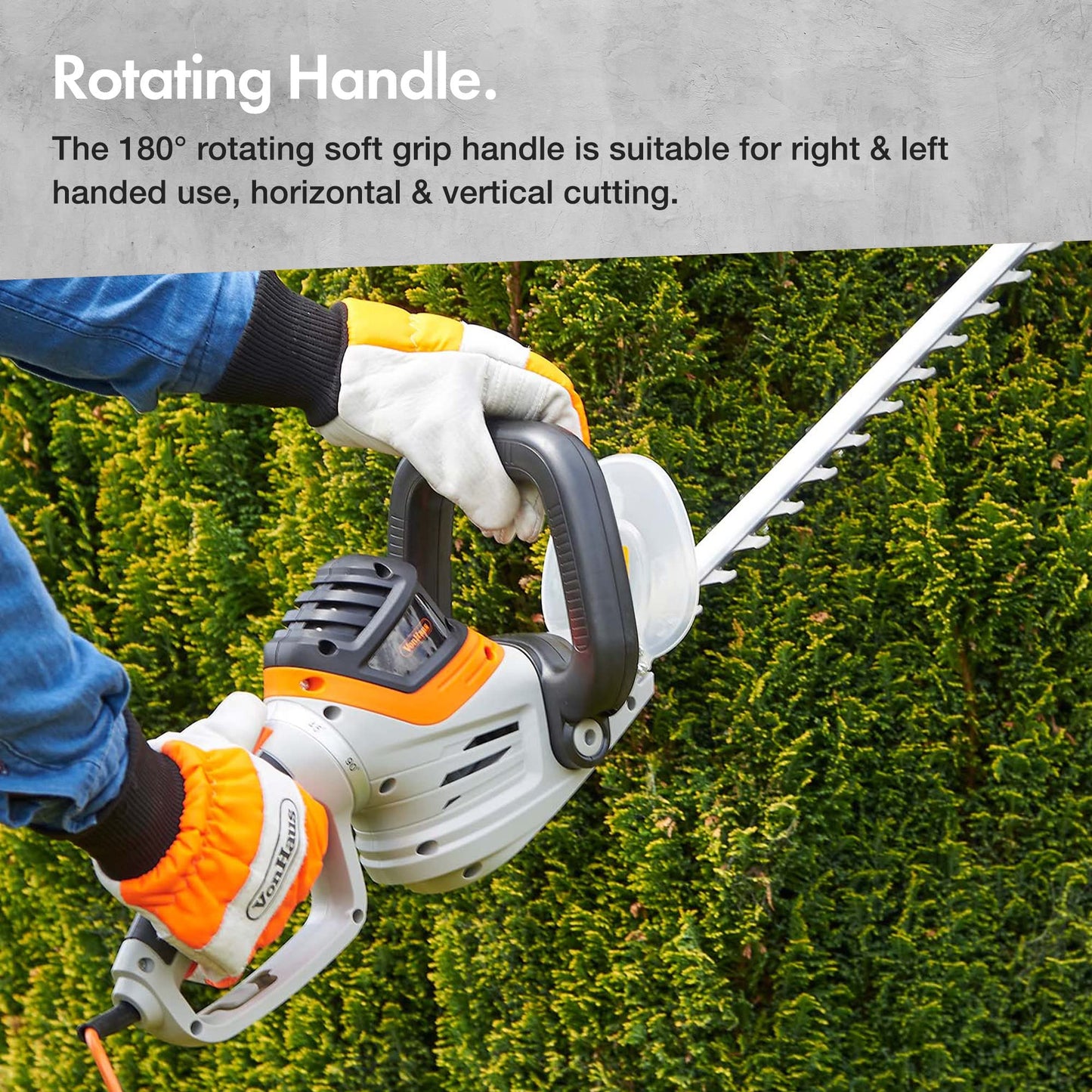 - VonHaus Hedge Trimmer 710W – Electric Lightweight Cutter for Hedges, Branches, Shrubs