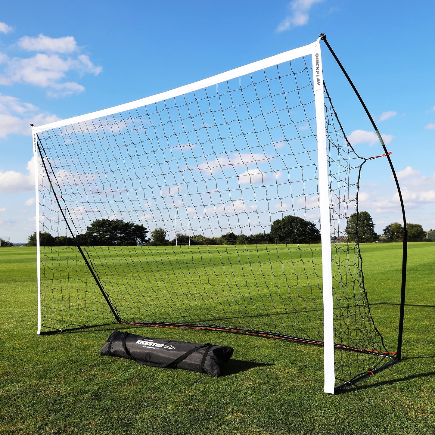 - QUICKPLAY Kickster Academy Football Goal 3x2M | Ultra Portable Football Equipment -