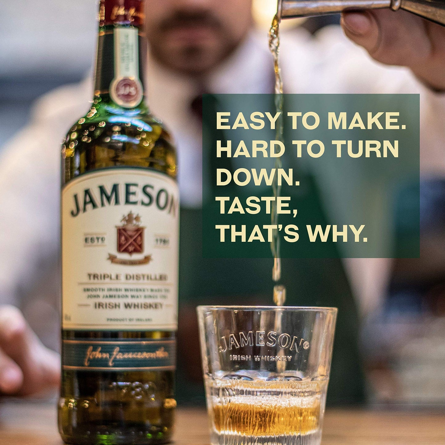 - Jameson Triple Distilled Blended Irish Whiskey | 150 cl -