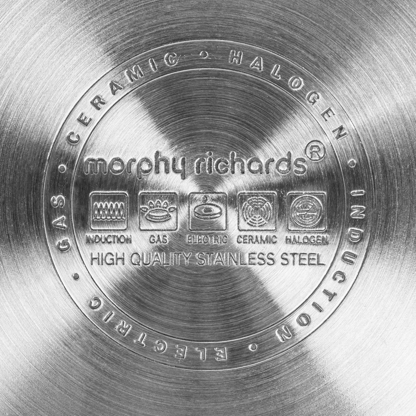 - Morphy Richards 970003 | Equip 3-Piece Pan Set | Stainless Steel -