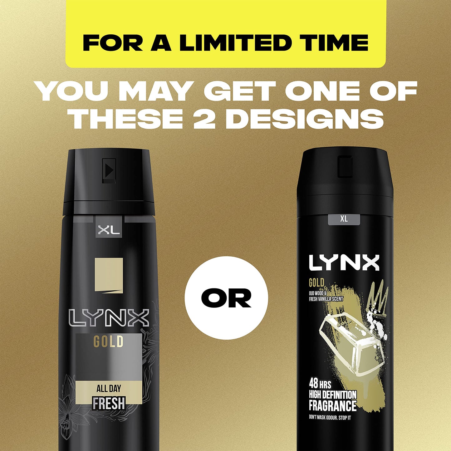 - Lynx Gold Bodyspray | 48 hour Protection -