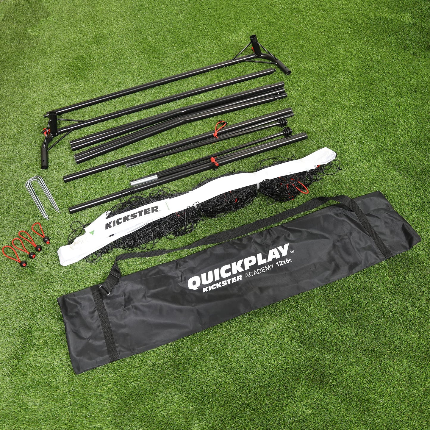 - QUICKPLAY Kickster Academy Football Goal 3x2M | Ultra Portable Football Equipment -