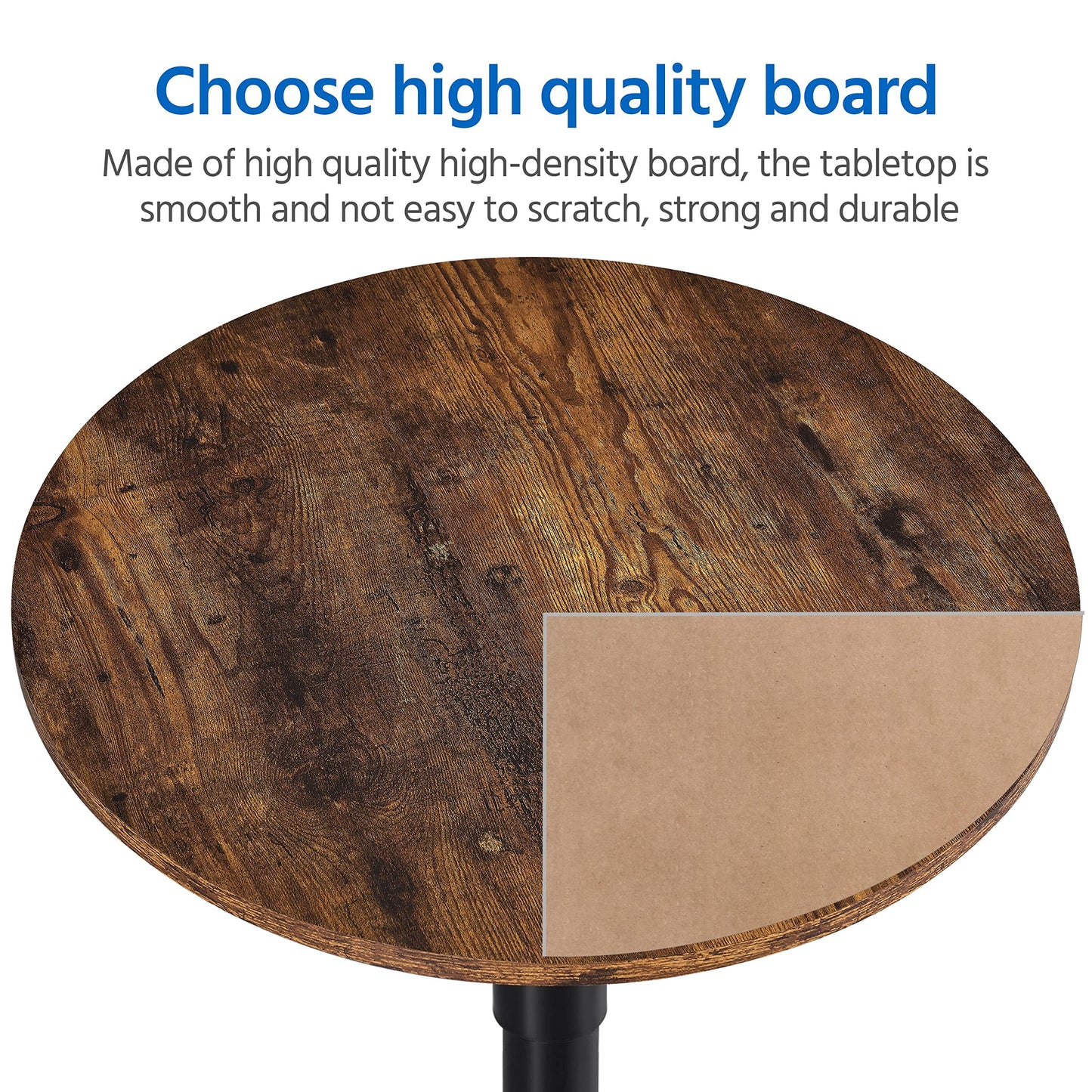 - Yaheetech Round Bar Table for Cocktail Bar, Home Bar or Pub.