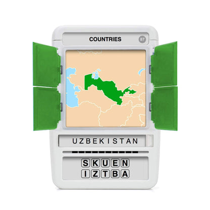 100 PICS Countries of The World Travel Game – Learn 100 Countries with Slide Reveal Cards