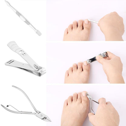 12 Piece Stainless Steel Manicure Pedicure, Cuticle Cutter Nail Clipper Gift set