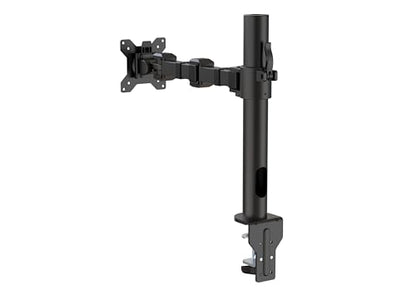 Amazon Basics Single Monitor Stand - Height Adjustable Arm Mount, Steel, Black