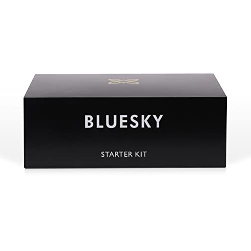 Bluesky Gel Nail Polish Starter Kit, Gel Nail Kit with 24W UV LED Lamp Nail Dryer, 3 x 10ml Gel Nail Polishes, Cleanser Wipes, Top and Base Coat, Nail File and Buffer [AMAZON EXCLUSIVE]