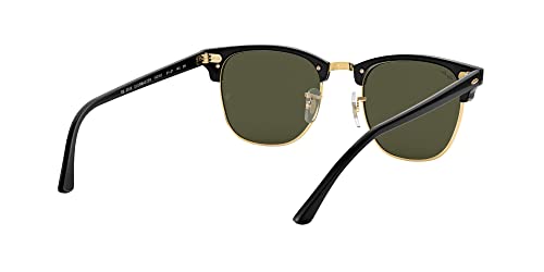 - Ray-Ban Clubmaster Rectangular Sunglasses | Black -