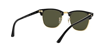 - Ray-Ban Clubmaster Rectangular Sunglasses | Black -