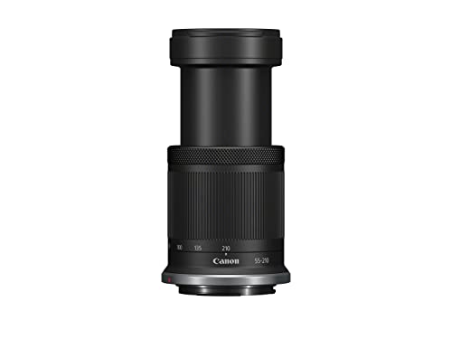 Canon RF-S 55-210mm F5-7.1 IS STM Lens - Telephoto Zoom Lens | 4.5-stop Optical Image Stabilizer | Travel, Sports Photography and Vlogging | Canon EOS R APS-C Camera Compatible