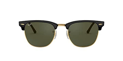 - Ray-Ban Clubmaster Rectangular Sunglasses | Black -