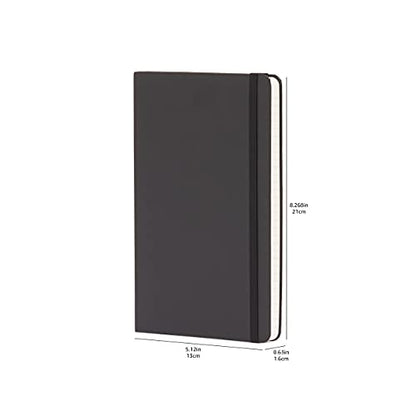 Amazon Basics Classic Notebook, Large, Ruled, Black
