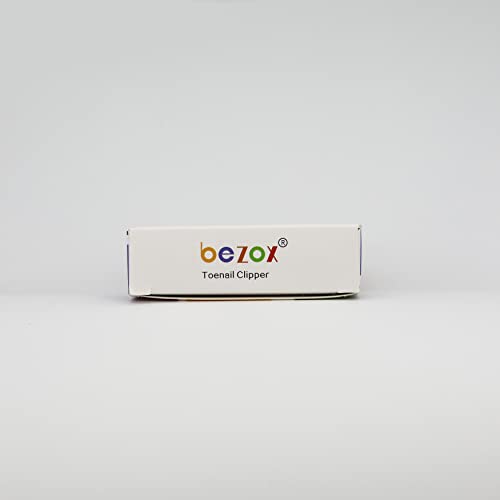 BEZOX Precision Toenail Clippers for Thick or Ingrown Toenails- Podiatrist Toenail Clippers - Professional Large Nail Clipper Grooming Tool - W/Metal Box/Spare Spring