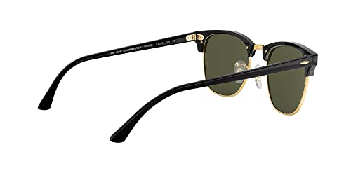 - Ray-Ban Clubmaster Rectangular Sunglasses | Black -