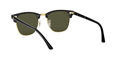 - Ray-Ban Clubmaster Rectangular Sunglasses | Black -