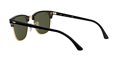 - Ray-Ban Clubmaster Rectangular Sunglasses | Black -
