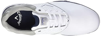 Callaway Men's M574 Chev Mulligan Golf Shoes, White Navy, 9 UK