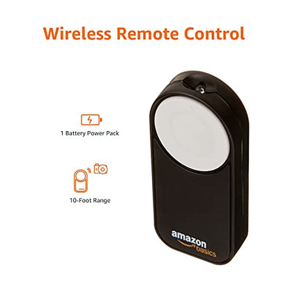 Amazon Basics Wireless Remote Control for Canon Cameras EOS 650D / 600D / 550D/ 500D / 400D / 350D / 5D Mark II / 7D, 0.385oz, Black