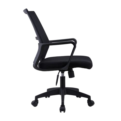 - Requena Office Chair with Armrest | Ergonomic Desk Chair | Black -